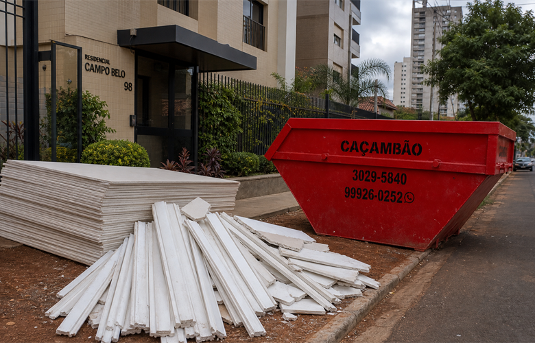 Reforma com Gesso em Apartamento: Como Organizar o Descarte em Maringá