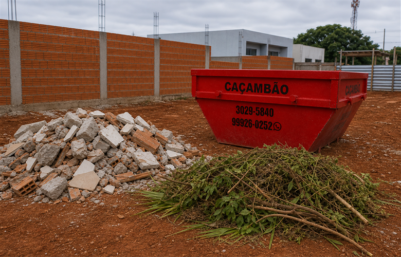 Pode Misturar Jardinagem com Entulho de Obra na Caçamba?