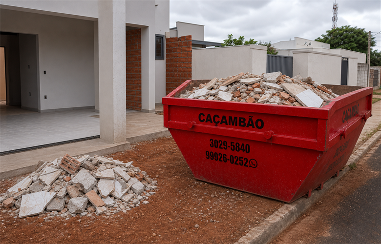 Limpeza Pós-Obra em Maringá: Como a Caçamba Ajuda na Etapa Final
