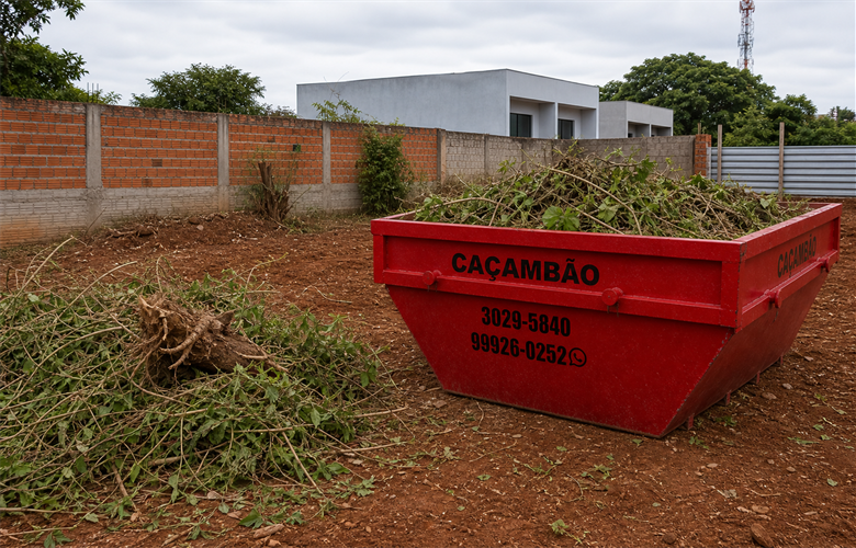 Caçamba para Limpeza de Terreno em Maringá: O Que Você Precisa Saber